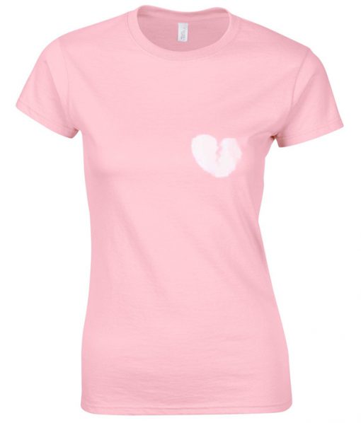 broken heart light pink T Shirt