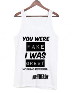 all time low quote Adult tank top
