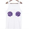 mermaid shell bra tank top