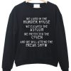 Murder House Normal People Scare Me Sweatshirt