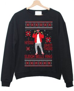 drake Sleigh christmas Bells Ring Sweatshirt