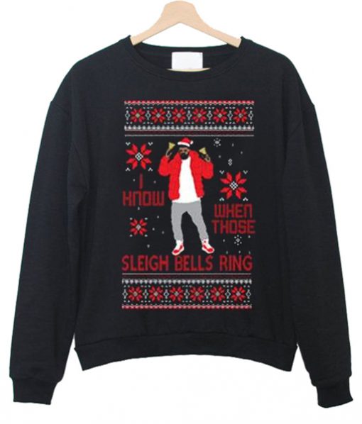 drake Sleigh christmas Bells Ring Sweatshirt