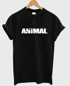 animal font t shirt