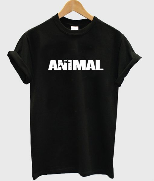 animal font t shirt