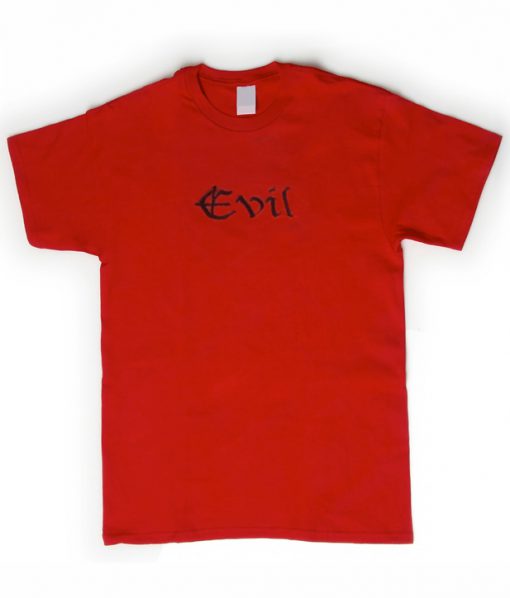 evil font t shirt