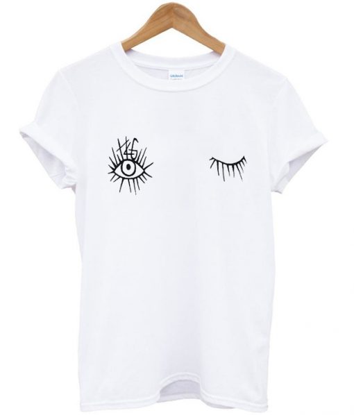 eye lashes T shirt