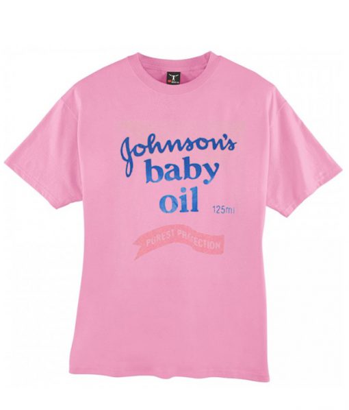 johnson baby oil logo t shirt