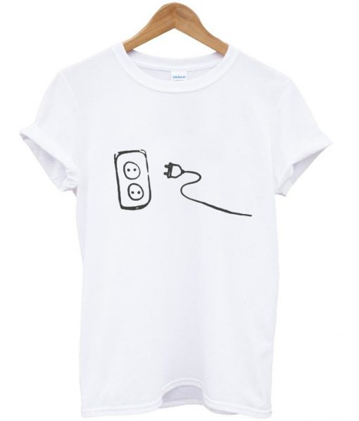 plug and socket t shirt