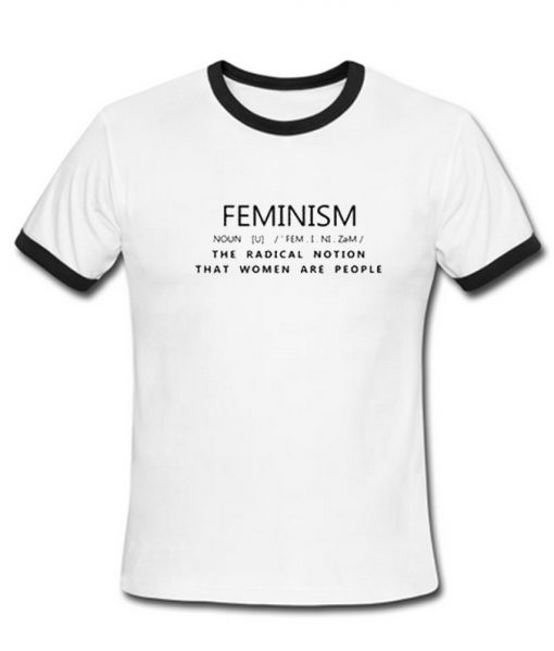 Feminism Noun Definition Ringer T Shirt