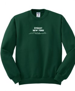 Stussy Bronx Forest Green Sweatshirt