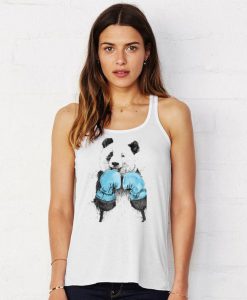 Boxing Panda Lady's Tank Top