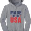 Made In The USA Pride 4th Of July American Toddler Hoodie