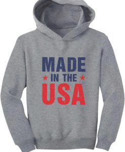 Made In The USA Pride 4th Of July American Toddler Hoodie