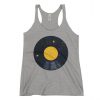 Solar System Vinyl Record Graphic Women's Racerback Tank Top