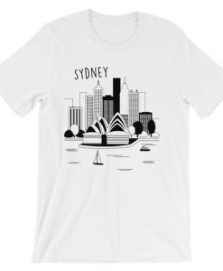Sydney Skyline with Landmark Buildings T-Shirt