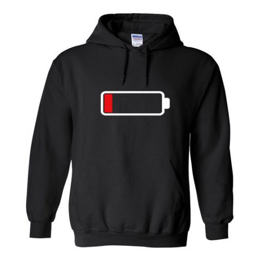 Trendy Low Battery Hoodie