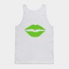 Abstract Lips Design Tank Top