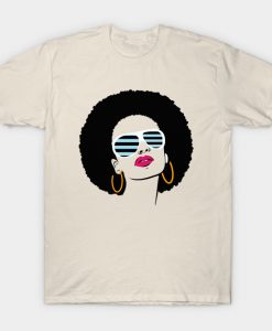 African American Afro Women Birthday Gift Idea T-Shirt