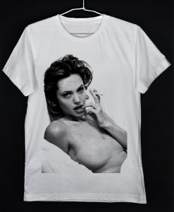 Angelina Jolie Sexy Smoking Unisex T-Shirt