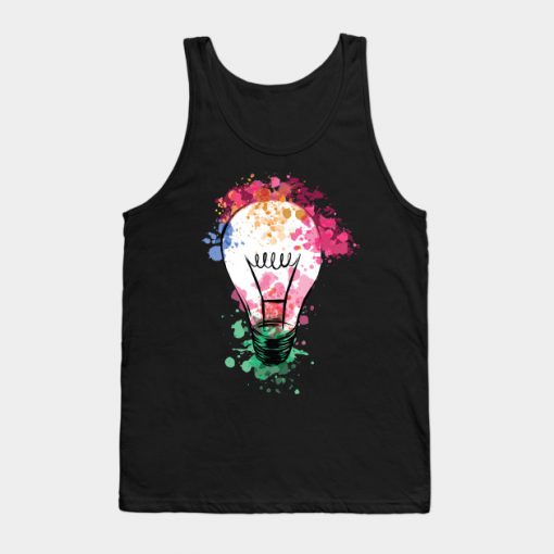 Artistic Light Bulb Tank Top