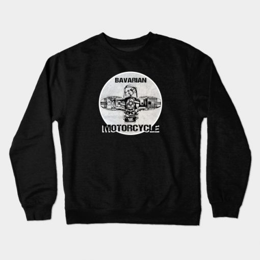 Bavarian Motorcycle BMW Boxermotor Germany Crewneck Sweatshirt