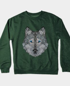 Blue Eyed Wolf Crewneck Sweatshirt