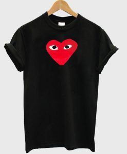 Cute Red Heart Graphic T-Shirt