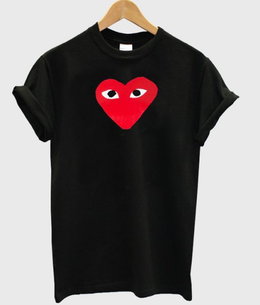 Cute Red Heart Graphic T-Shirt