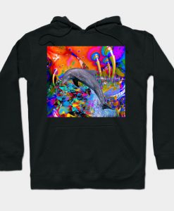 Dolphin Color Splash Hoodie