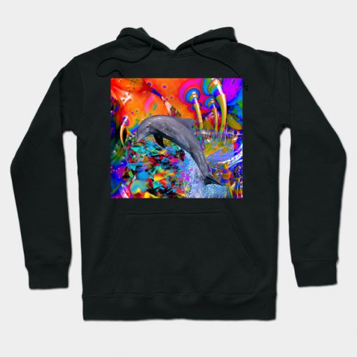 Dolphin Color Splash Hoodie