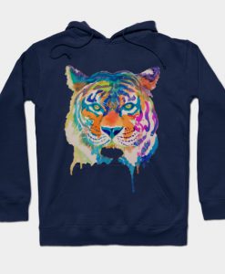 Dripping Paint Tiger Hoodie