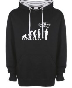 Evolution Stop Following Me Logo High Quality Hoodie