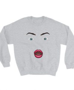 Eyelashes With Lips Sweatshirt