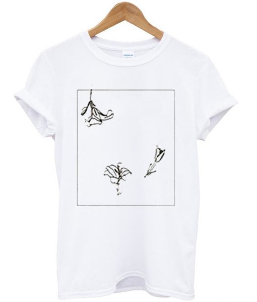 Flower Line Art T-Shirt