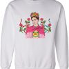 Frida Kahlo Snake Floral Long Sleeve Sweatshirt