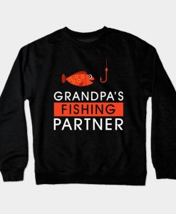 Grandpa's Fishing Partner Crewneck Sweatshirt