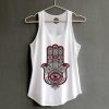 Hamsa Hand Shirt Hand Graphic Shirt White Tank Top