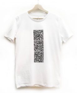 Hand-printed Wire Render T-shirt