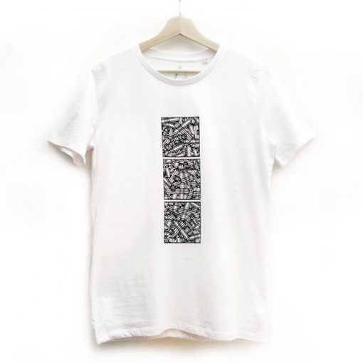 Hand-printed Wire Render T-shirt