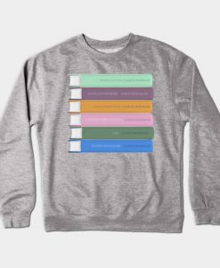 Haruki Murakami Book Spine Design - Book Lovers Gift Crewneck Sweatshirt