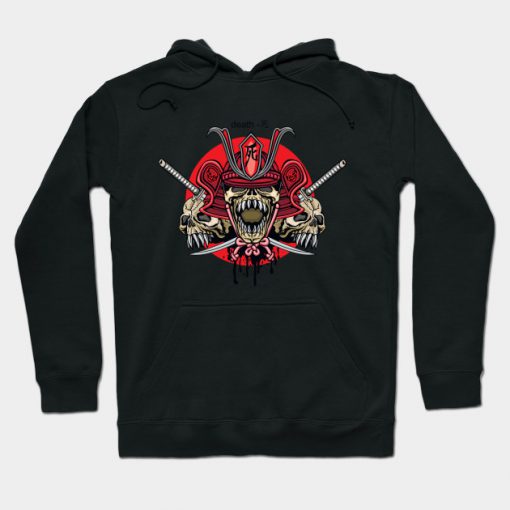 Heavy Metal Samurai Skull Hoodie