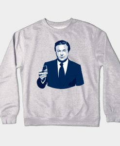 Jack Donaghy in Blue Crewneck Sweatshirt