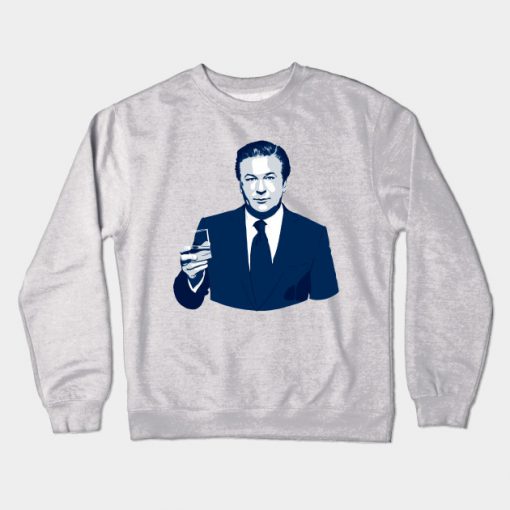 Jack Donaghy in Blue Crewneck Sweatshirt