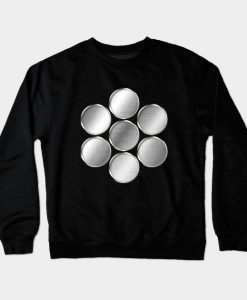 Kuki Clan Kamon Silver Chrome Crewneck Sweatshirt