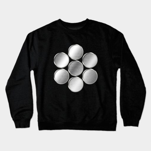 Kuki Clan Kamon Silver Chrome Crewneck Sweatshirt