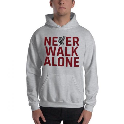 Liverpool FC You'll Never Walk Alone Grey Hoodie