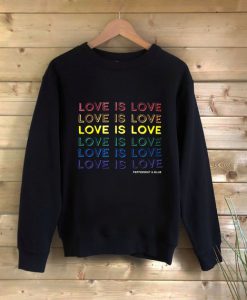 Love Is Love Pride Black Sweatshirt