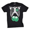 Mens Skeleton Beer Rib Cage TShirt