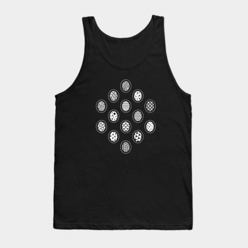 Monochrome Easter Geometry Tank Top