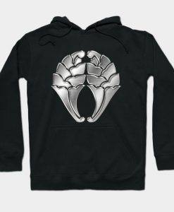 Otomo Clan Kamon Silver Chrome Hoodie